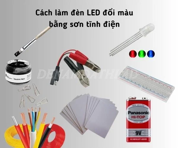 Cách làm đèn LED đổi màu bằng sơn tĩnh điện