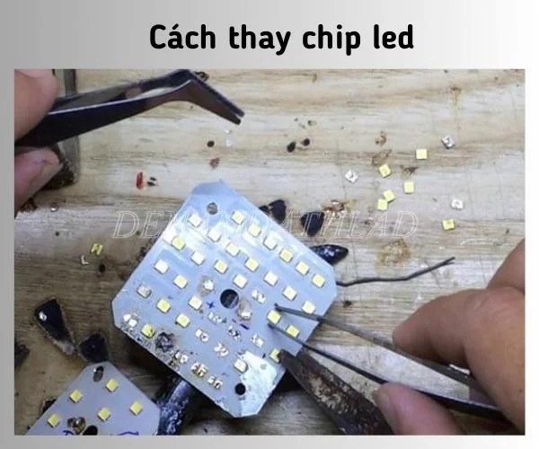 Cách thay chip led