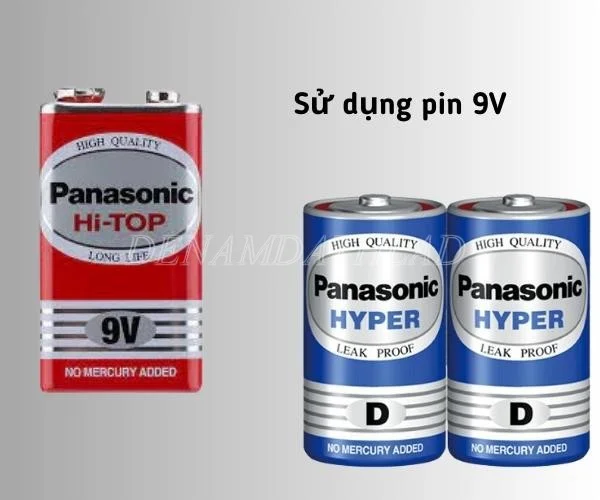 Sử dụng pin 9V để làm đèn led đổi màu