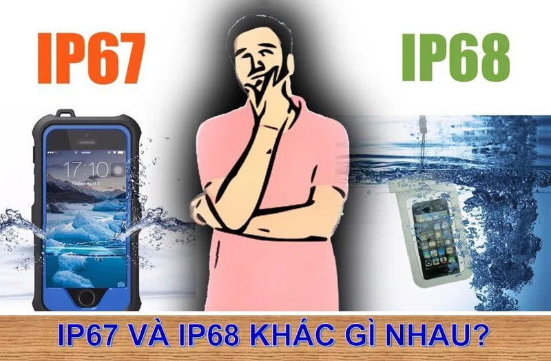 So sánh IP67 và IP68