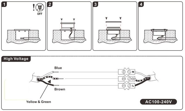 Hướng dẫn lắp đèn âm sàn bê tông 