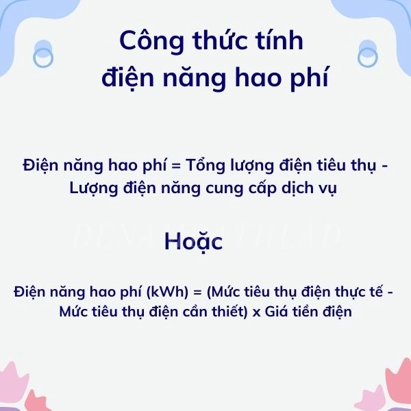 Công thức tính điện năng hao phí